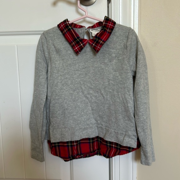 Crewcuts Other - J. Crew CrewCuts sweater and flannel combination.